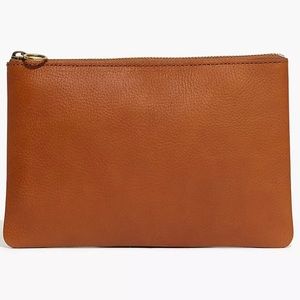 Leather Pouch Clutch